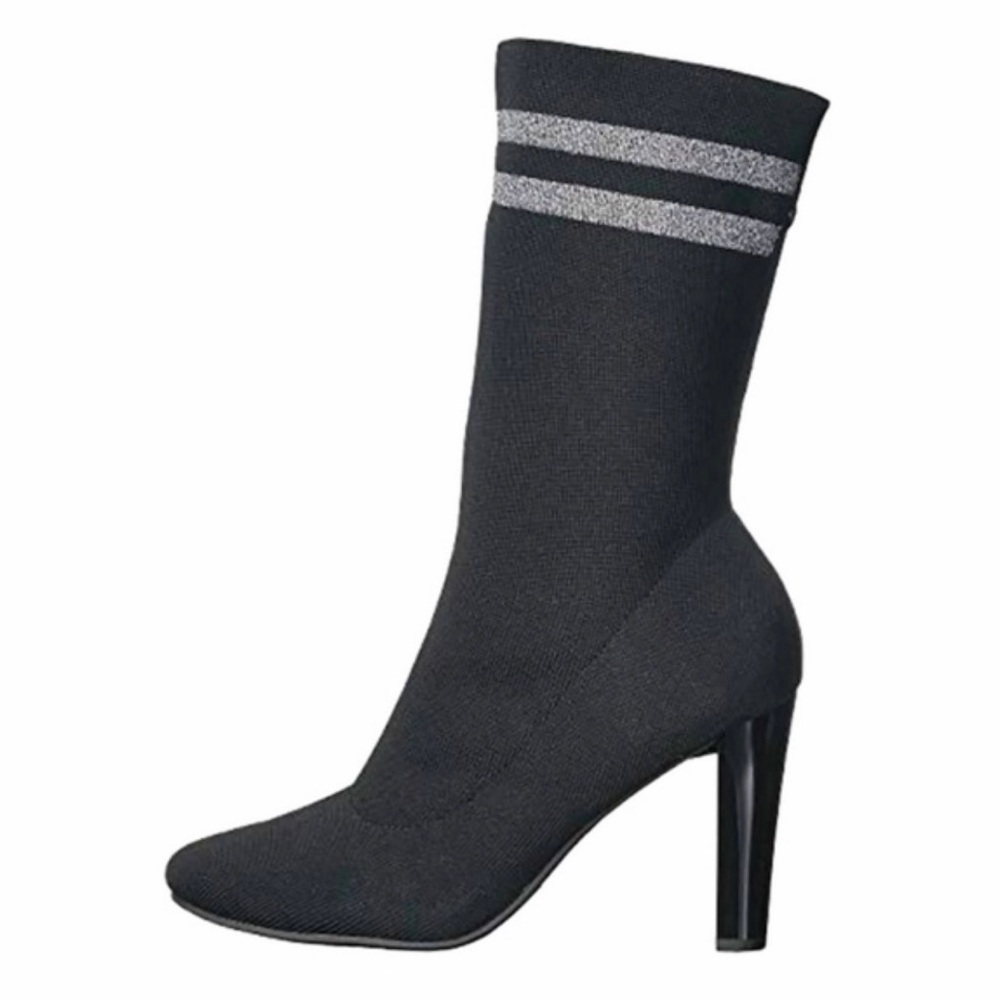 NEW Sam Edelman Black Knit Sock Booties – Size 8.5 – Never Worn – Box Included